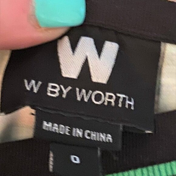 NWOT W by Worth Mini Skirt Diagonal Shape - Picture 6 of 8